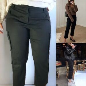 SoCa by St. John Black Cargo Ankle Pants | Size 12